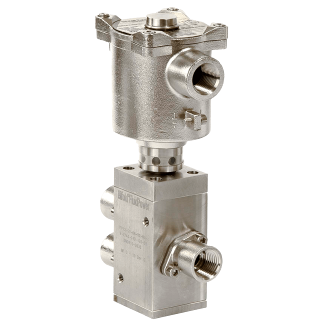 Bifold Direct-Acting Solenoid Valve, FP12P 3/2